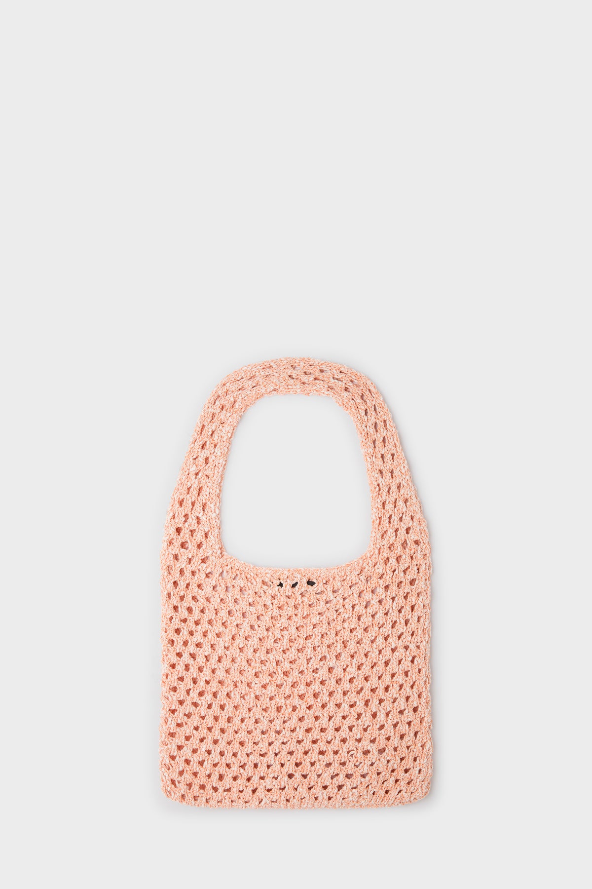 Crochet-knit tote bag