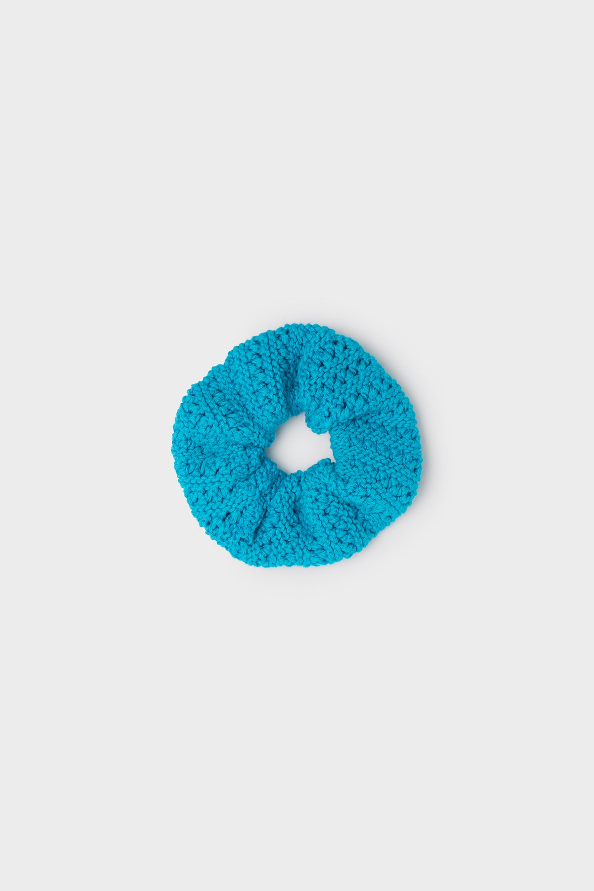 Crochet-knit scrunchy
