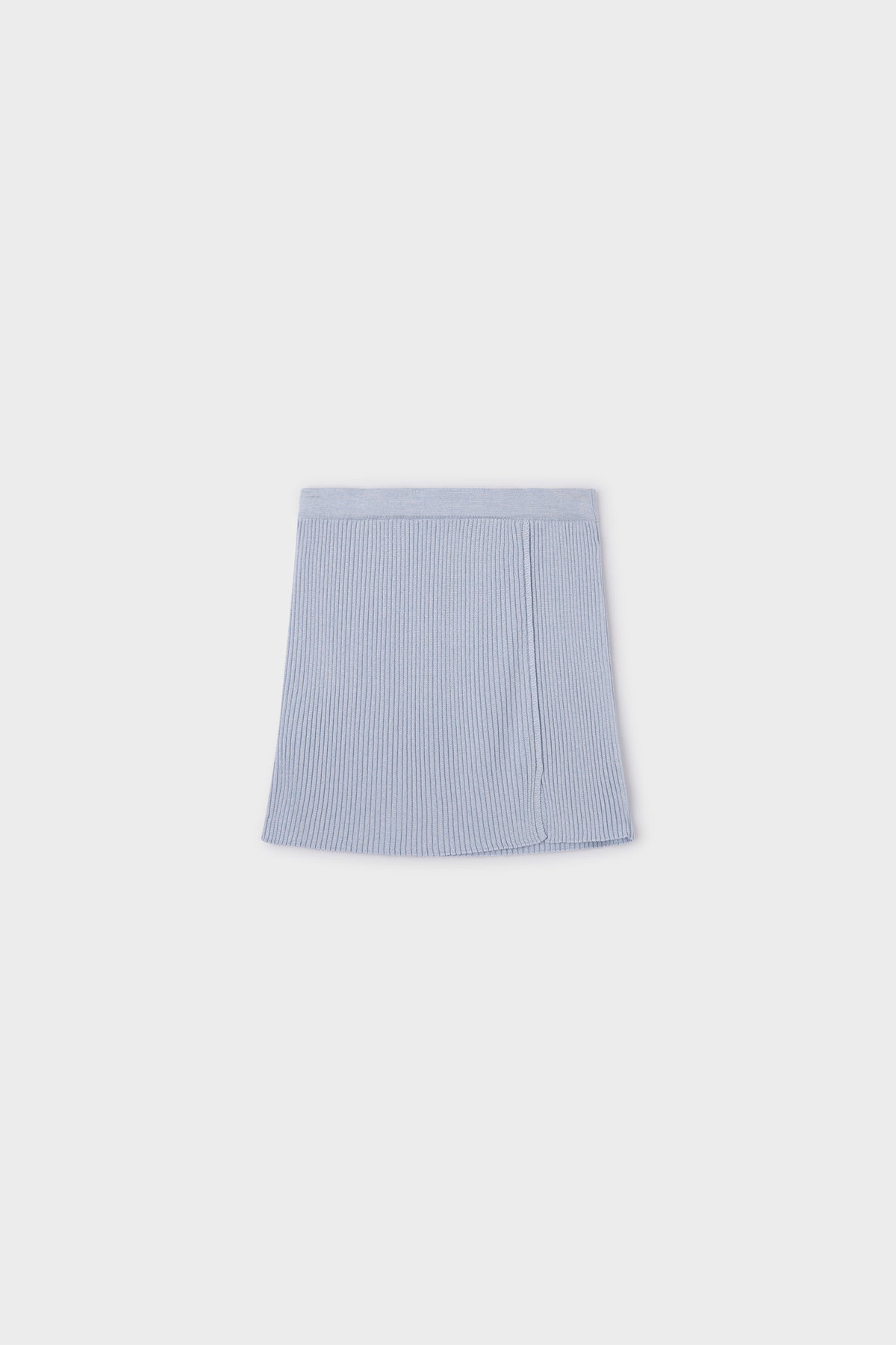 Ribbed-knit mini skirt